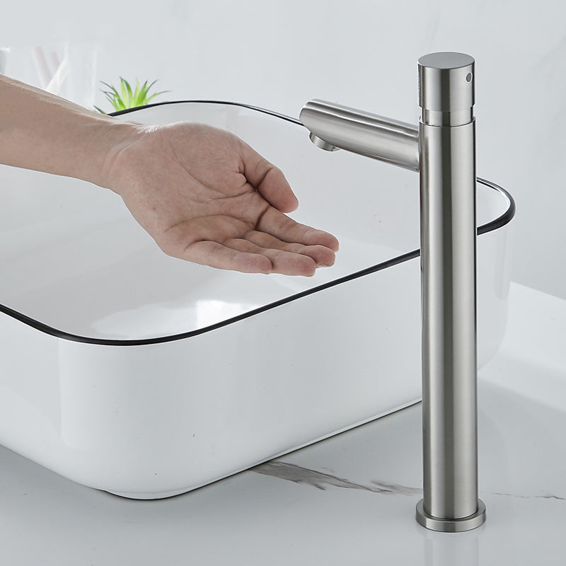 Modern Low Arc Sink Faucet with Single Handle Bathroom Sink Faucet
