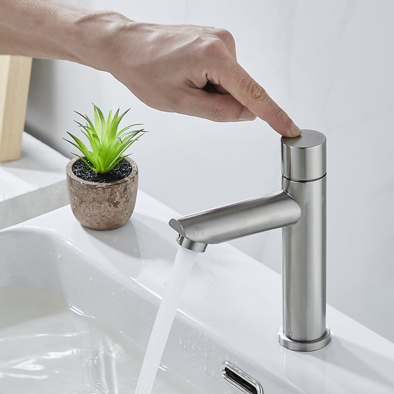 Modern Low Arc Sink Faucet with Single Handle Bathroom Sink Faucet