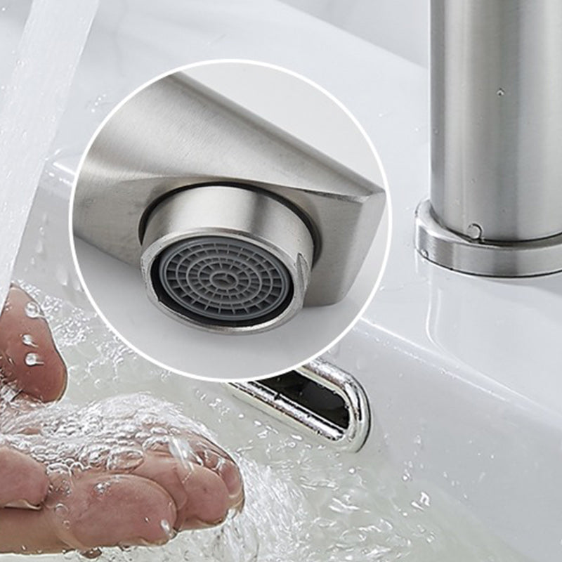 Modern Low Arc Sink Faucet with Single Handle Bathroom Sink Faucet