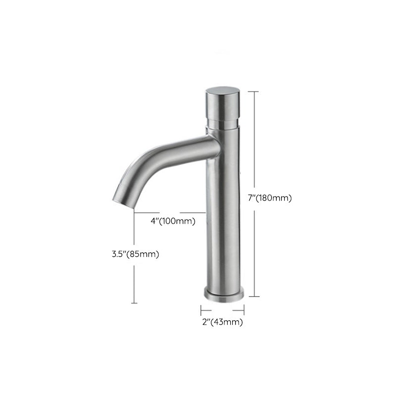 Modern Low Arc Sink Faucet with Single Handle Bathroom Sink Faucet