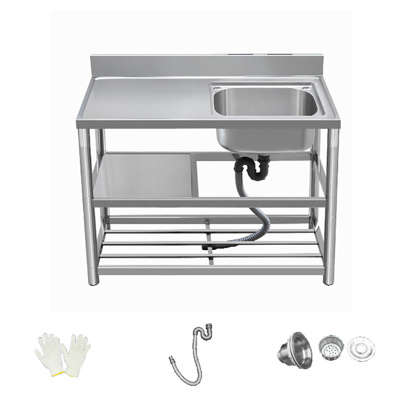 Modern Style Kitchen Sink All-in-one Stainless Steel Kitchen Sink with Drain Assembly