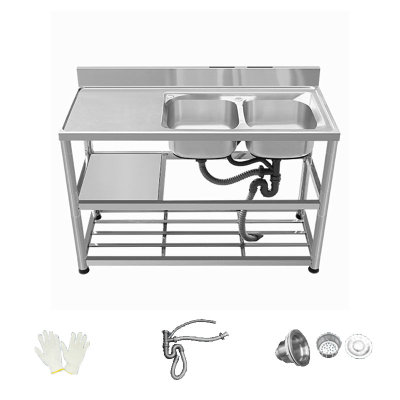 Modern Style Kitchen Sink All-in-one Stainless Steel Kitchen Sink with Drain Assembly