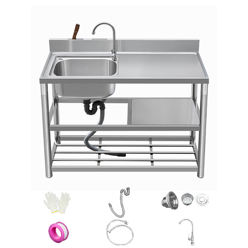 Modern Style Kitchen Sink All-in-one Stainless Steel Kitchen Sink with Drain Assembly