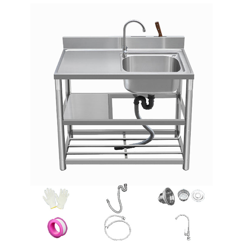 Modern Style Kitchen Sink All-in-one Stainless Steel Kitchen Sink with Drain Assembly