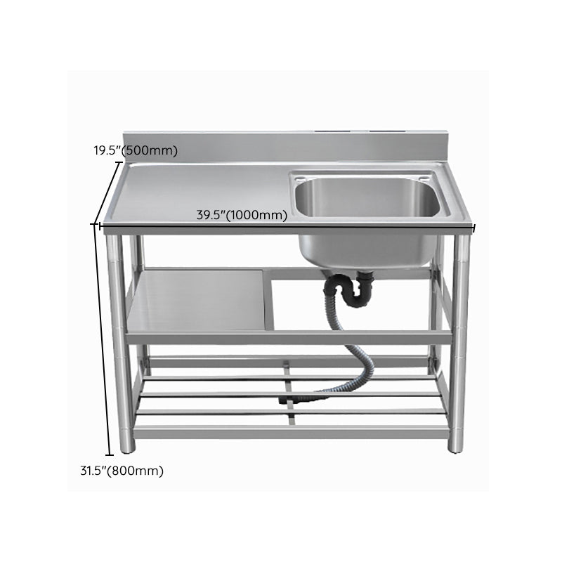Modern Style Kitchen Sink All-in-one Stainless Steel Kitchen Sink with Drain Assembly