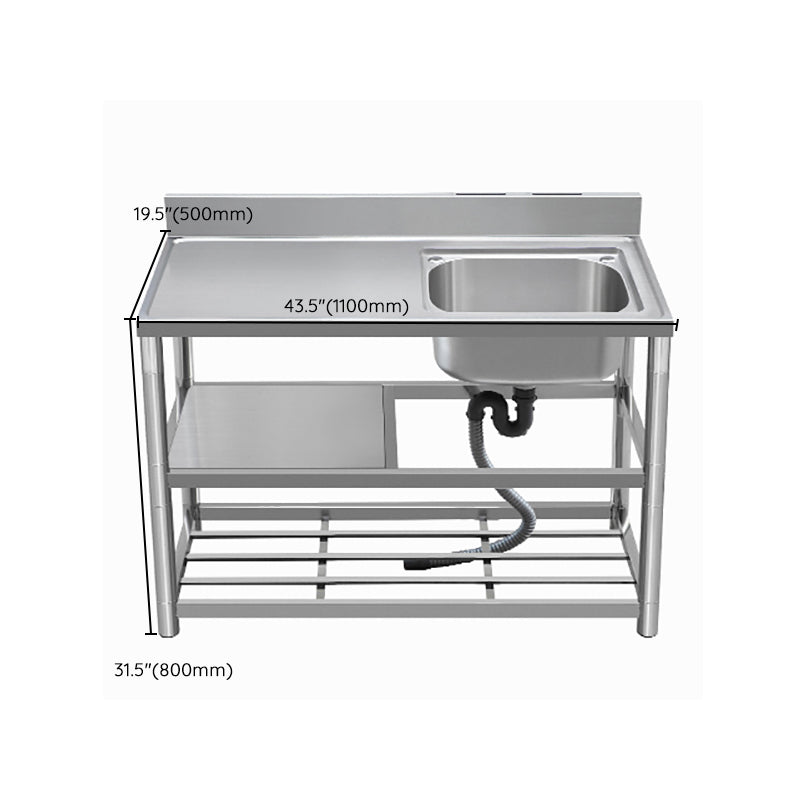 Modern Style Kitchen Sink All-in-one Stainless Steel Kitchen Sink with Drain Assembly
