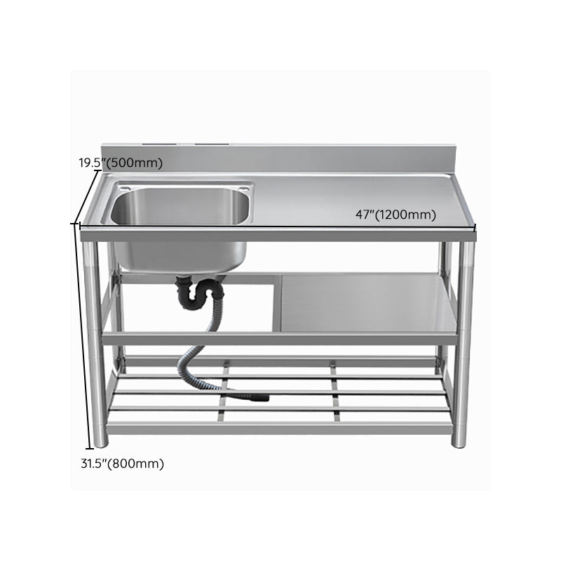 Modern Style Kitchen Sink All-in-one Stainless Steel Kitchen Sink with Drain Assembly