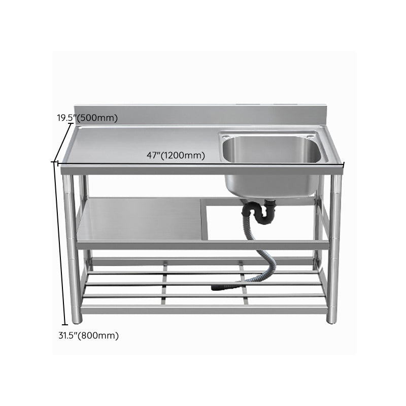 Modern Style Kitchen Sink All-in-one Stainless Steel Kitchen Sink with Drain Assembly