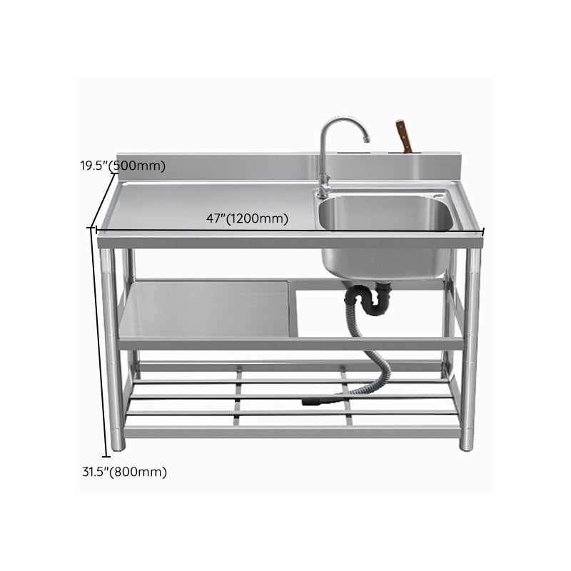 Modern Style Kitchen Sink All-in-one Stainless Steel Kitchen Sink with Drain Assembly