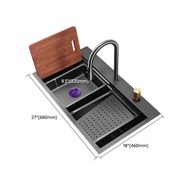 Modern Style Kitchen Sink Noise-cancelling Design Kitchen Double Sink