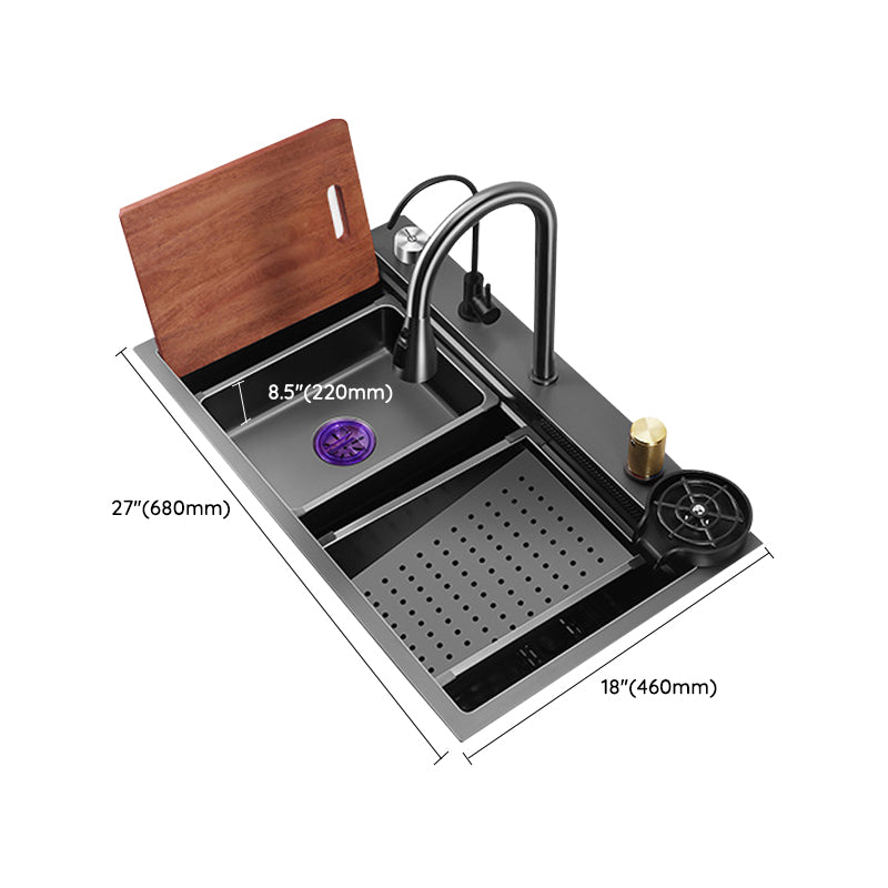 Modern Style Kitchen Sink Noise-cancelling Design Kitchen Double Sink