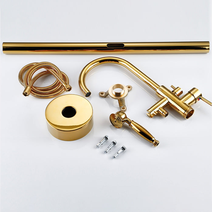 Floor Mounted Metal Freestanding Tub Filler One Hold Freestanding Tub Filler Trim