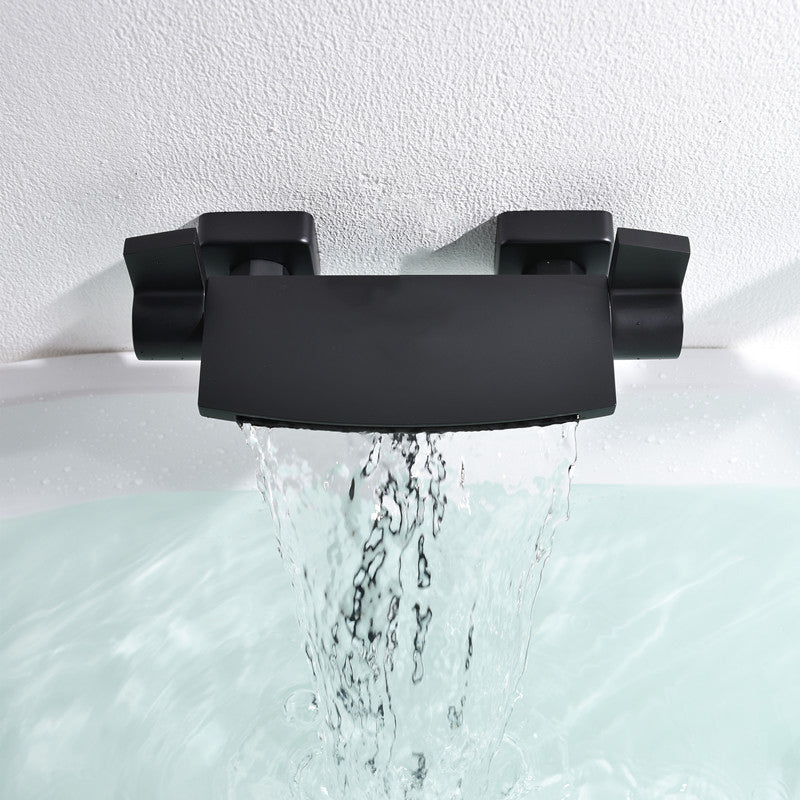 Classic Bath Faucet Solid Color Wall Mounted Waterfall Bathroom Faucet