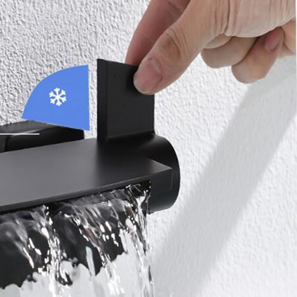 Classic Bath Faucet Solid Color Wall Mounted Waterfall Bathroom Faucet