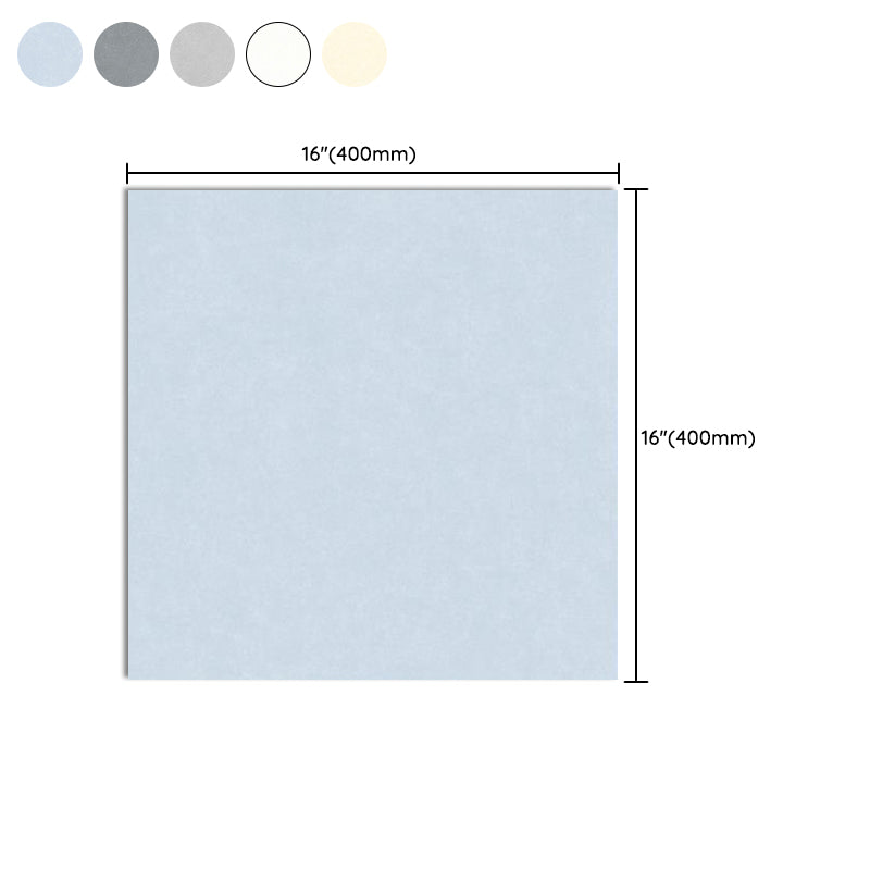 Modern Style Waterproof Floor Tile Pure Color Straight Edge Square Floor Tile