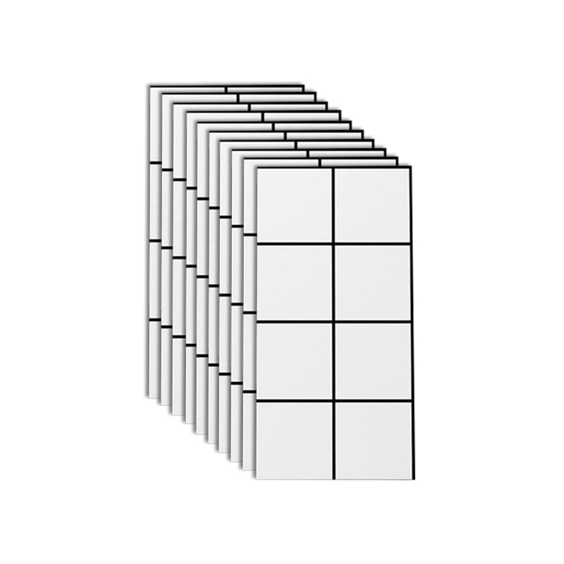 Single Tile Wallpaper Rectangular Peel and Stick Backsplash with Stain Resistant