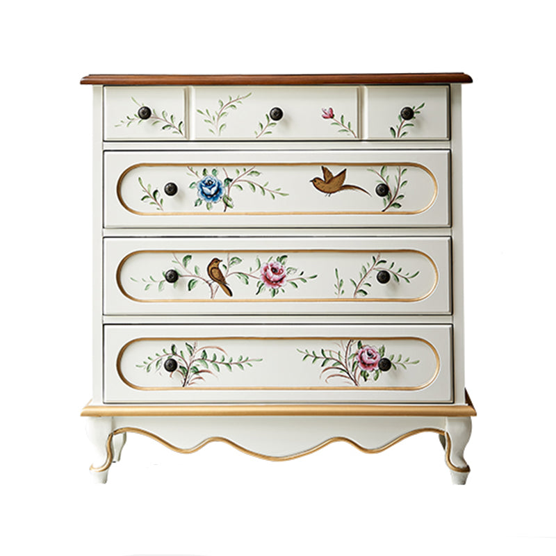 American Traditional Storage Chest Dresser Wooden Dresser with Drawers