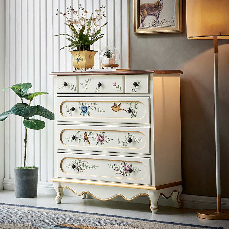 American Traditional Storage Chest Dresser Wooden Dresser with Drawers