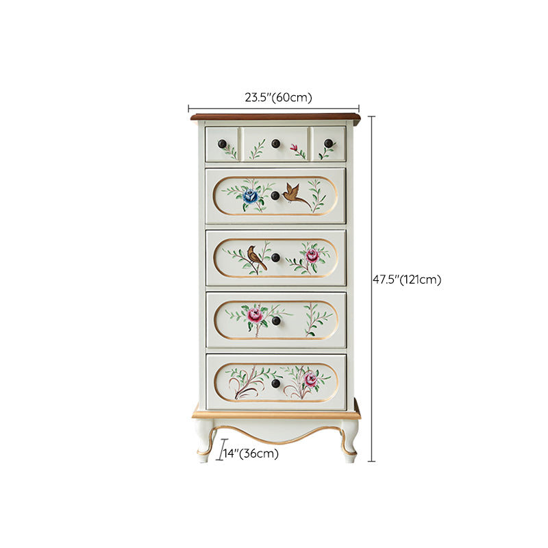 American Traditional Storage Chest Dresser Wooden Dresser with Drawers