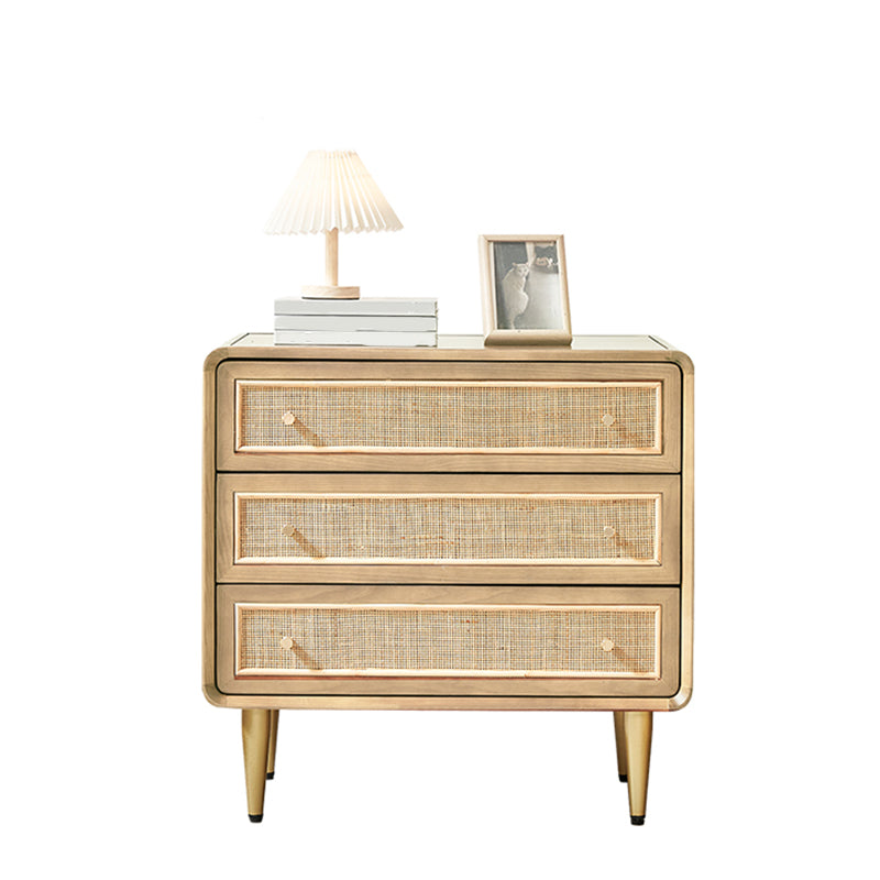 Solid Wood Storage Chest Dresser Traditional Chest for Bedroom