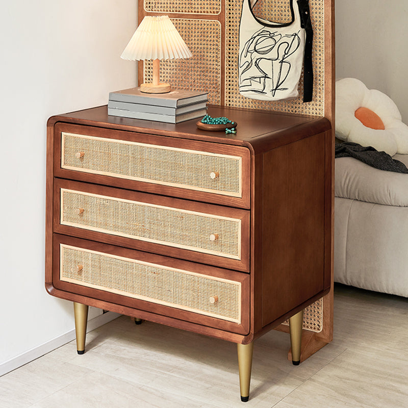 Solid Wood Storage Chest Dresser Traditional Chest for Bedroom