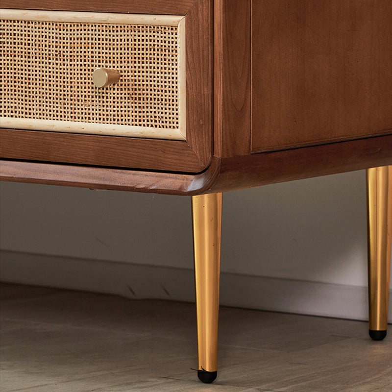 Solid Wood Storage Chest Dresser Traditional Chest for Bedroom