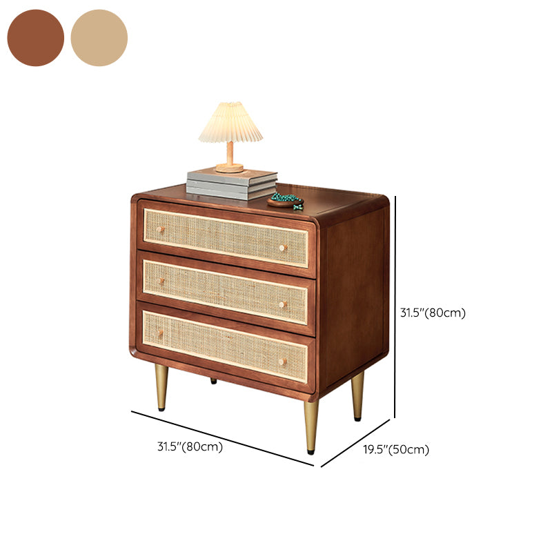 Solid Wood Storage Chest Dresser Traditional Chest for Bedroom