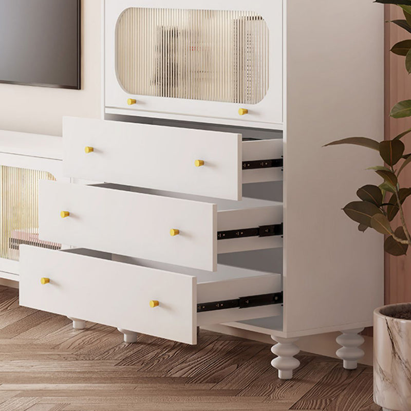 Classic Glam Storage Chest Dresser Wooden Dresser with 3 Drawers