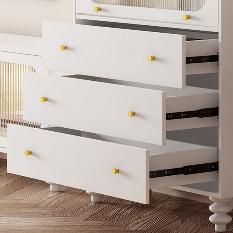 Classic Glam Storage Chest Dresser Wooden Dresser with 3 Drawers