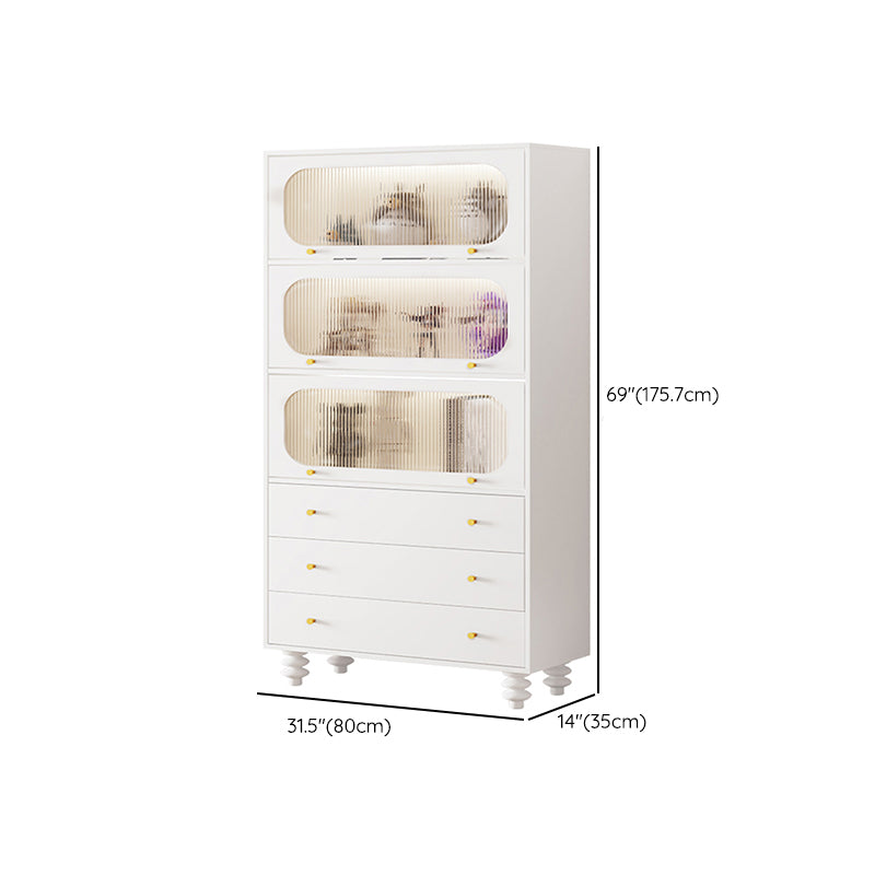 Classic Glam Storage Chest Dresser Wooden Dresser with 3 Drawers