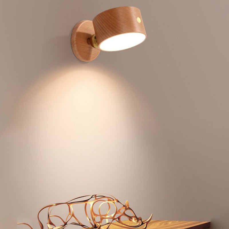 Modern Style Sconce Light Fixtures Wooden Wall Sconce Lighting for Bedroom