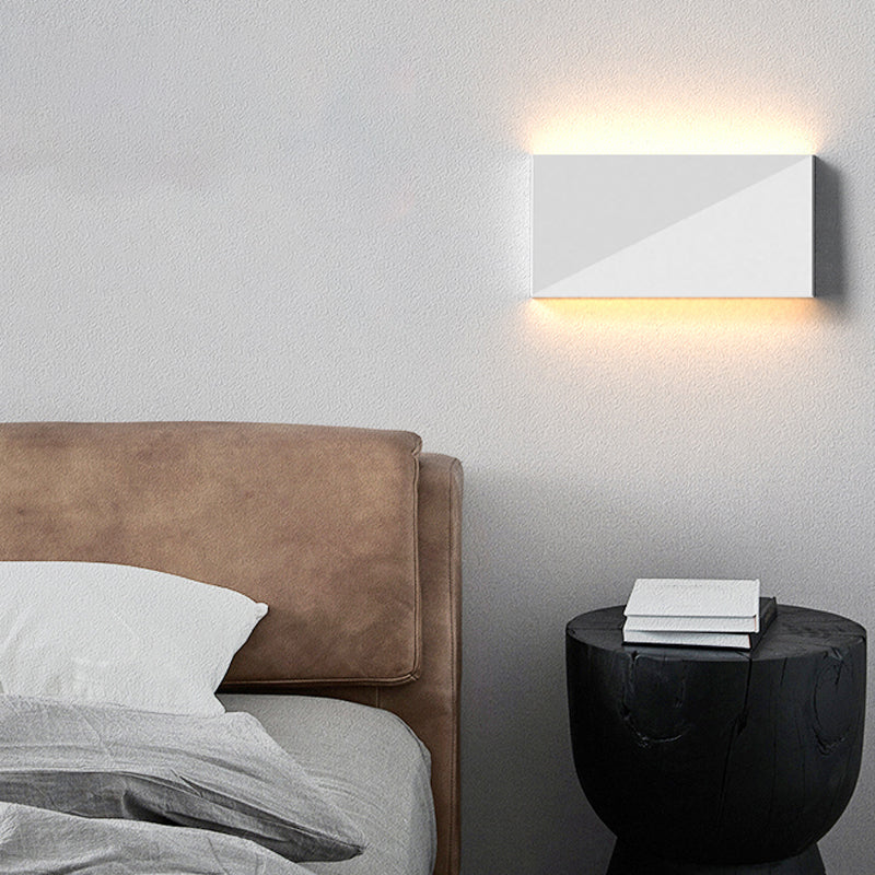 Modernism Wall Sconce Rectangle Shade Sconce Lighting for Bedroom
