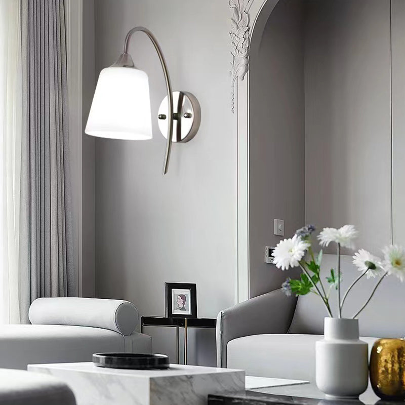 Contemporary Vanity Lighting Glass Wall Light Fixture for Bathroom