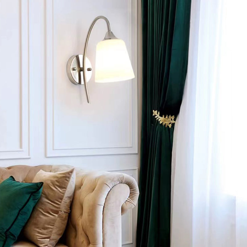 Contemporary Vanity Lighting Glass Wall Light Fixture for Bathroom