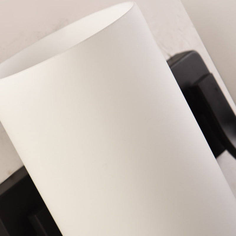 Contemporary Vanity Lighting Glass Shade Wall Light Fixture for Bathroom