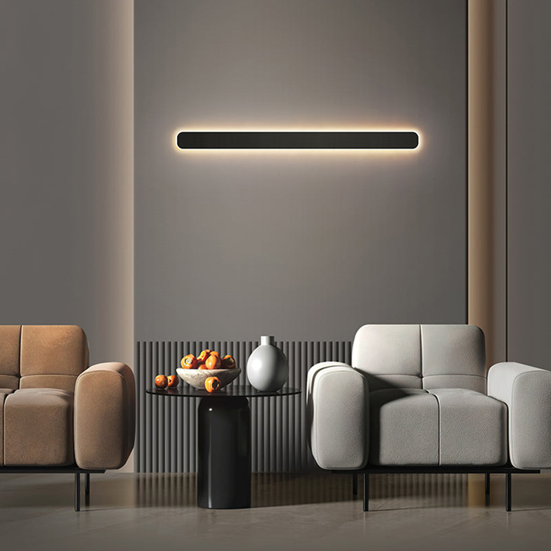 Modern Metal Wall Sconce LED Linear Shape Vanity Lamp with Acrylic Shade for Bathroom