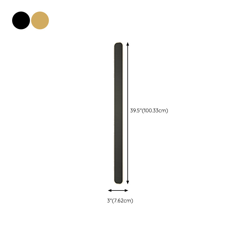 Modern Metal Wall Sconce LED Linear Shape Vanity Lamp with Acrylic Shade for Bathroom