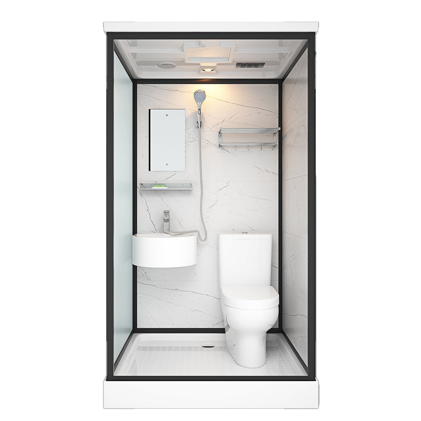 Rectangle Tempered Glass Shower Stall Clear Framed Shower Enclosure