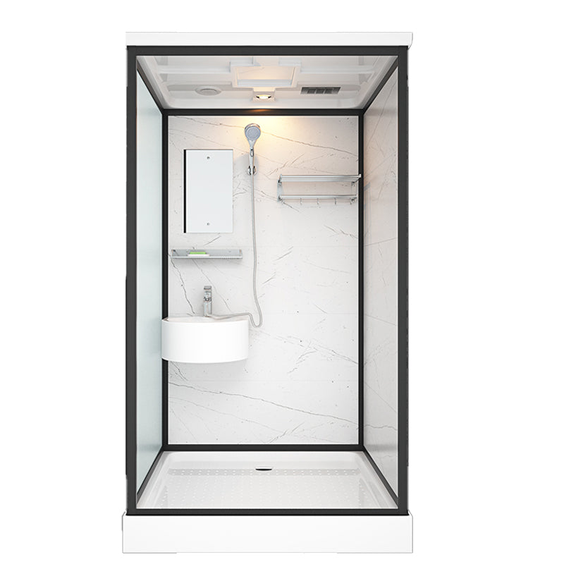 Rectangle Tempered Glass Shower Stall Clear Framed Shower Enclosure
