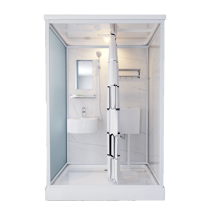 Rectangle Tempered Glass Shower Stall Clear Framed Shower Enclosure