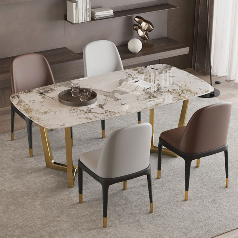 Plastic Side Chair Modern Style Windsor Back Armless Chair for Kitchen Use