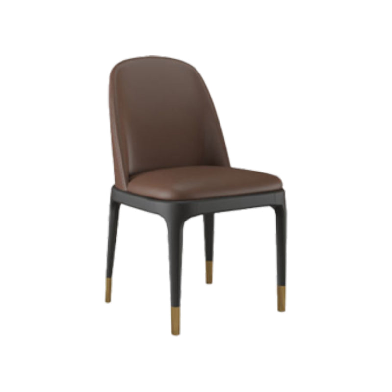 Plastic Side Chair Modern Style Windsor Back Armless Chair for Kitchen Use
