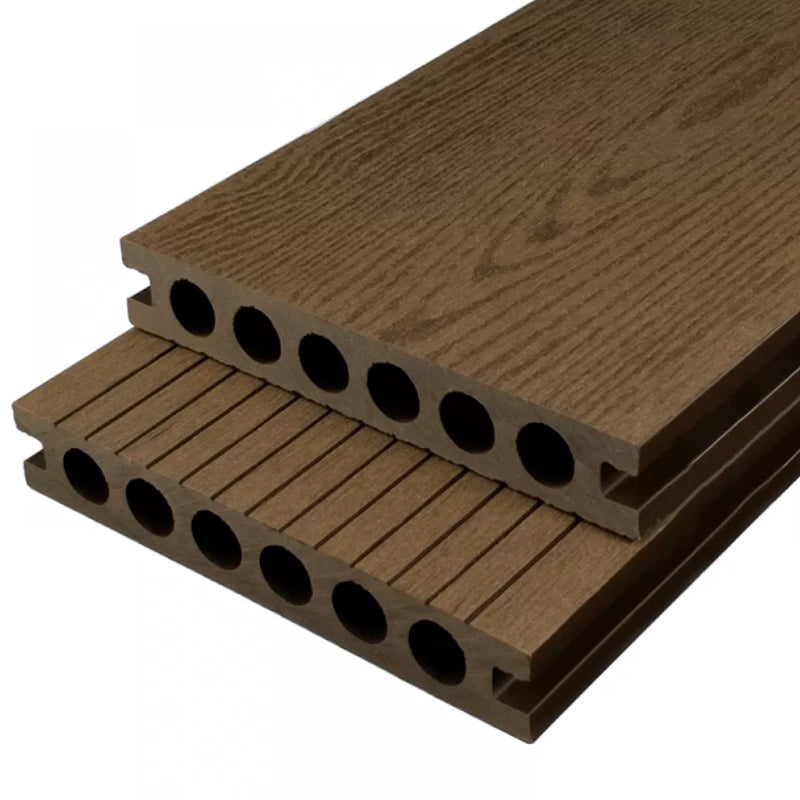 Outdoor WPC Flooring Rectangle Traditional Style Waterproof Nail Flooring