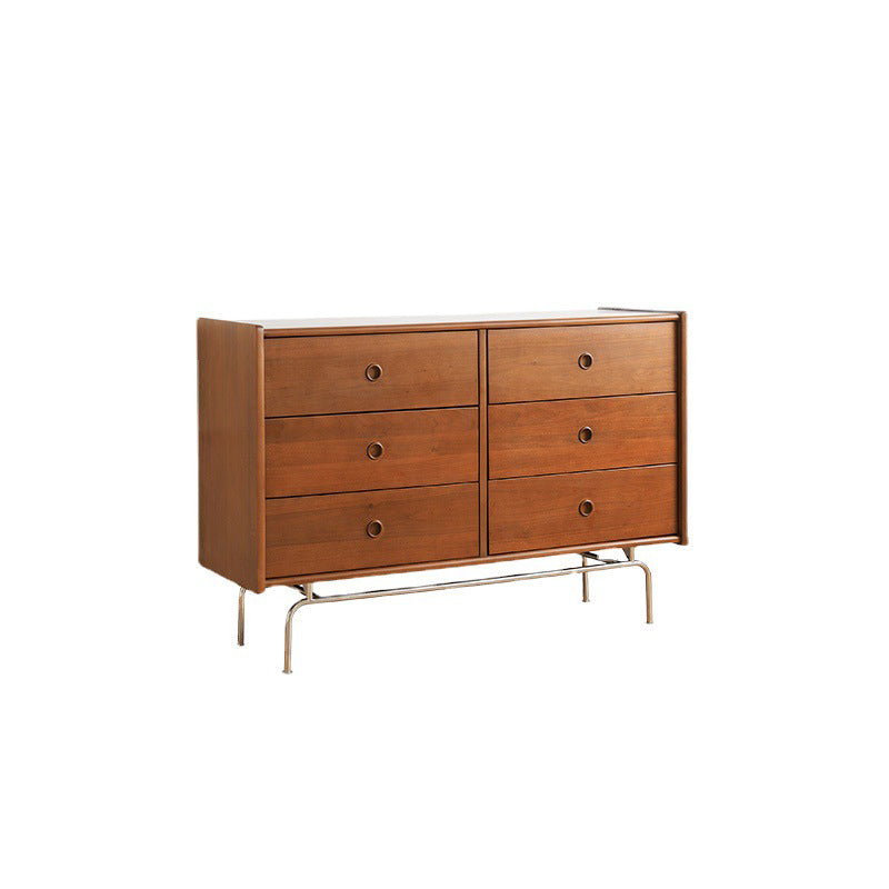 Horizontal Double Dresser Contemporary Dresser with Storage for Home