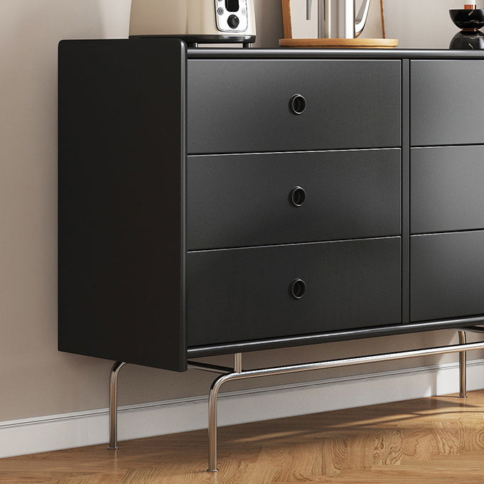 Horizontal Double Dresser Contemporary Dresser with Storage for Home