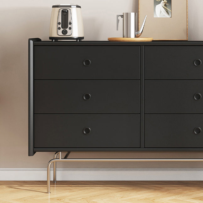 Horizontal Double Dresser Contemporary Dresser with Storage for Home