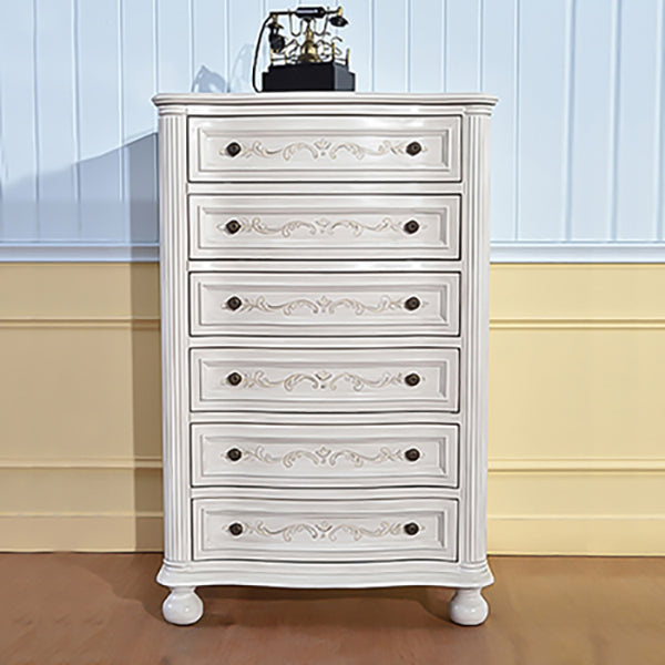 Traditional Storage Chest Solid Wood Dresser with 6/4/5 Drawers