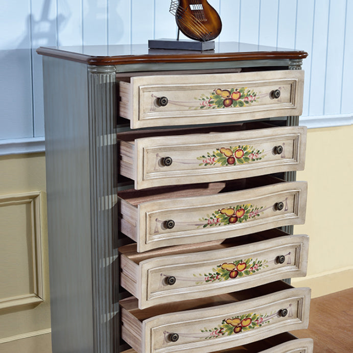 Traditional Storage Chest Solid Wood Dresser with 6/4/5 Drawers