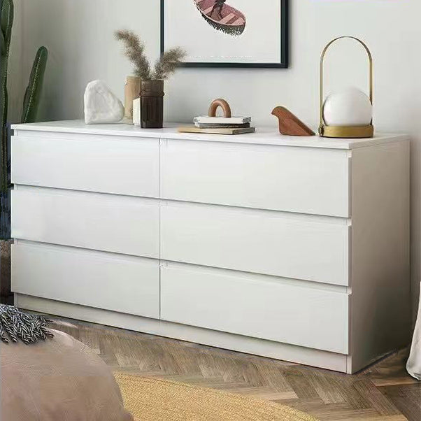 Contemporary Double Dresser Wood Storage Chest Dresser for Bedroom