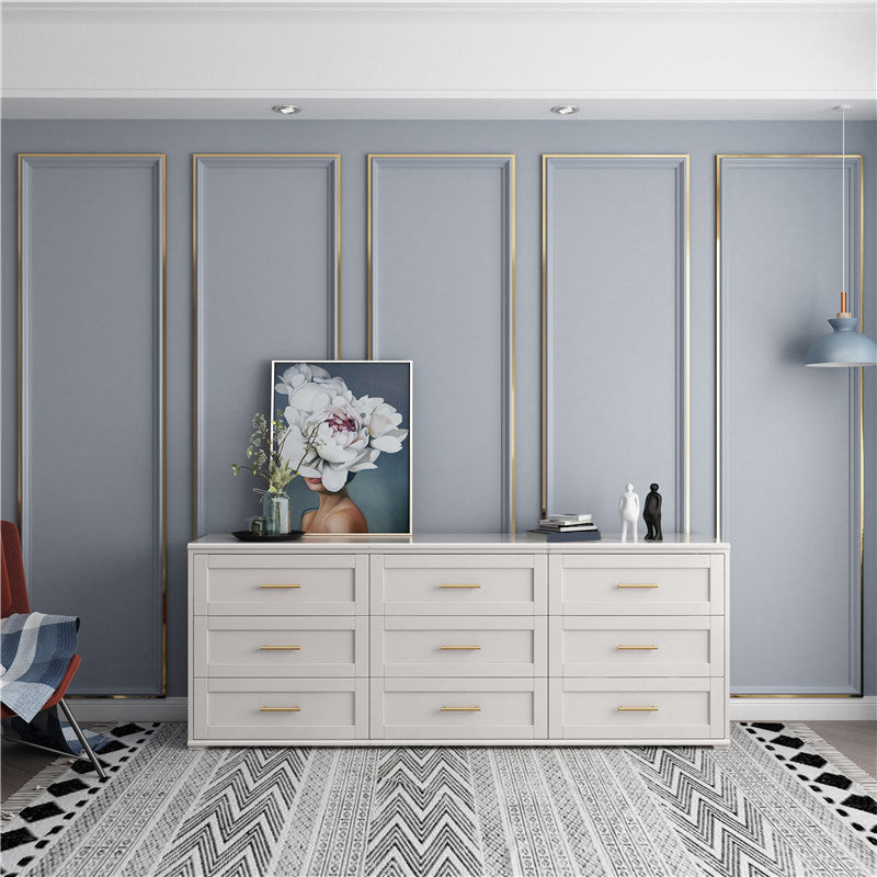 Classic Glam Storage Chest Solid Wood Storage Chest Dresser , 17.55 Inch Width